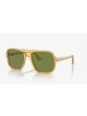 Very Rare Persol PO3328S Sunglasses Miele with Green Lenses